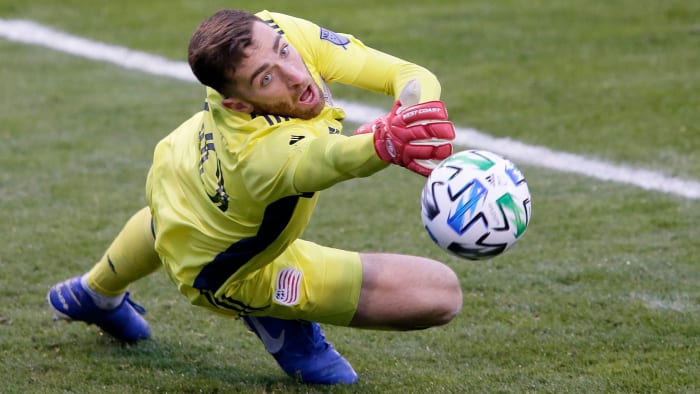 New England Revolution goalkeeper Matt Turner